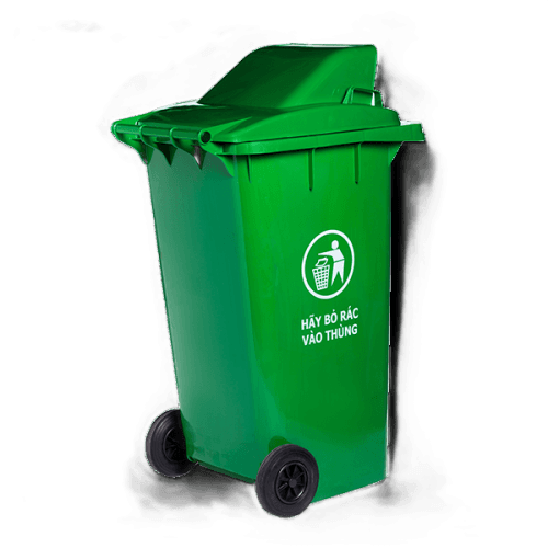 Thùng rác 240L xanh, đỏ, vàng