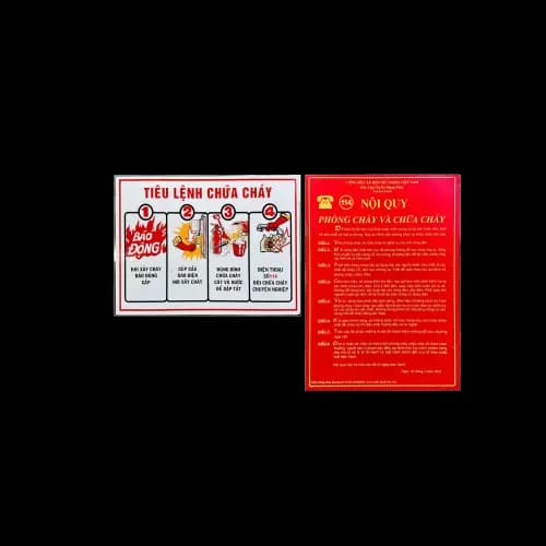 BỘ TIÊU LỆNH – NỘI QUY PCCC
