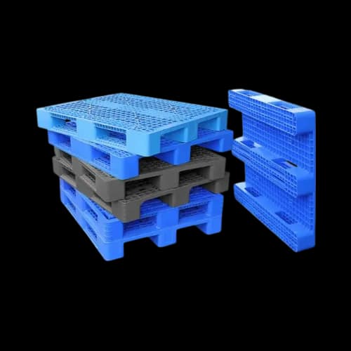 Pallet nhựa xanh - xám